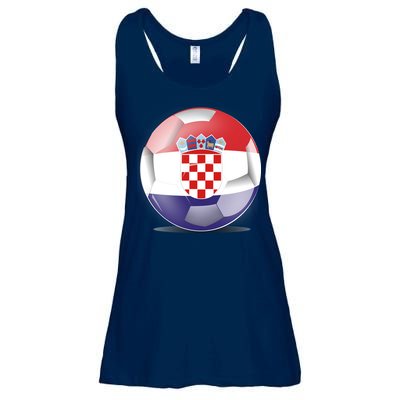 Soccer Ball Country Flag Croatia Ladies Essential Flowy Tank