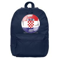 Soccer Ball Country Flag Croatia 16 in Basic Backpack