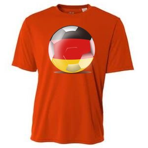 Soccer Ball Country Flag Germany Cooling Performance Crew T-Shirt