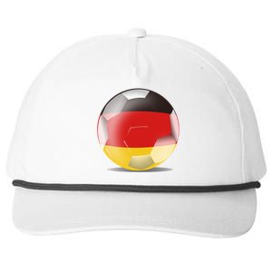 Soccer Ball Country Flag Germany Snapback Five-Panel Rope Hat