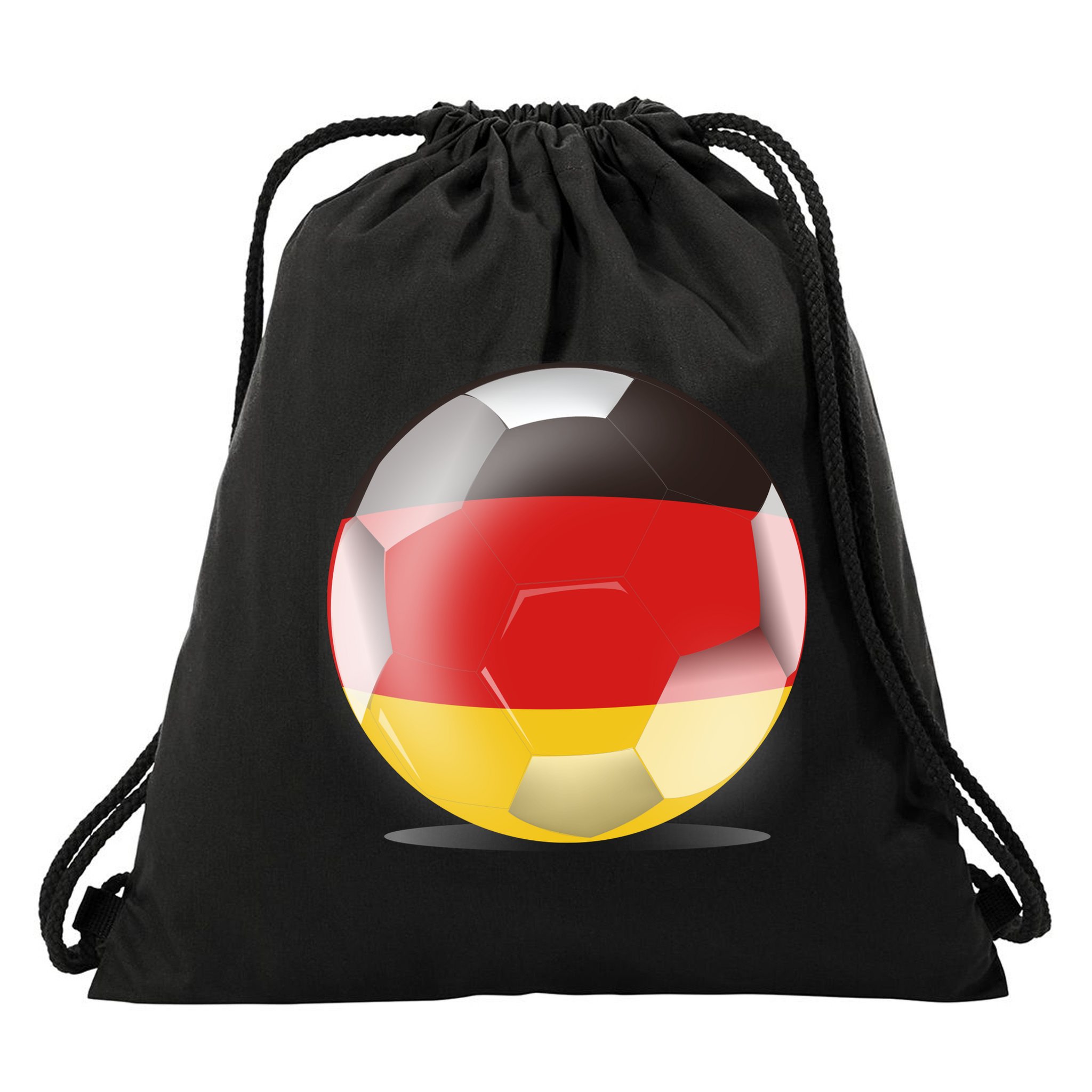 Soccer Ball Country Flag Germany Drawstring Bag