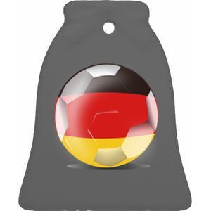 Soccer Ball Country Flag Germany Ceramic Bell Ornament