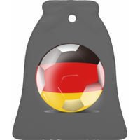 Soccer Ball Country Flag Germany Ceramic Bell Ornament