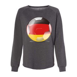 Soccer Ball Country Flag Germany Womens California Wash Sweatshirt