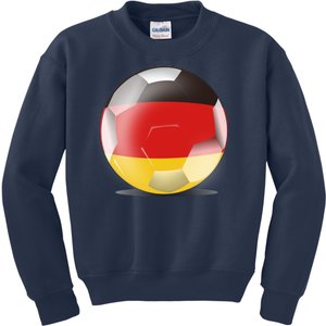 Soccer Ball Country Flag Germany Kids Sweatshirt