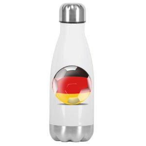 Soccer Ball Country Flag Germany Stainless Steel Insulated Water Bottle