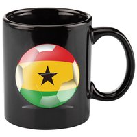 Soccer Ball Country Flag Ghana 11oz C Handle Ceramic Mug