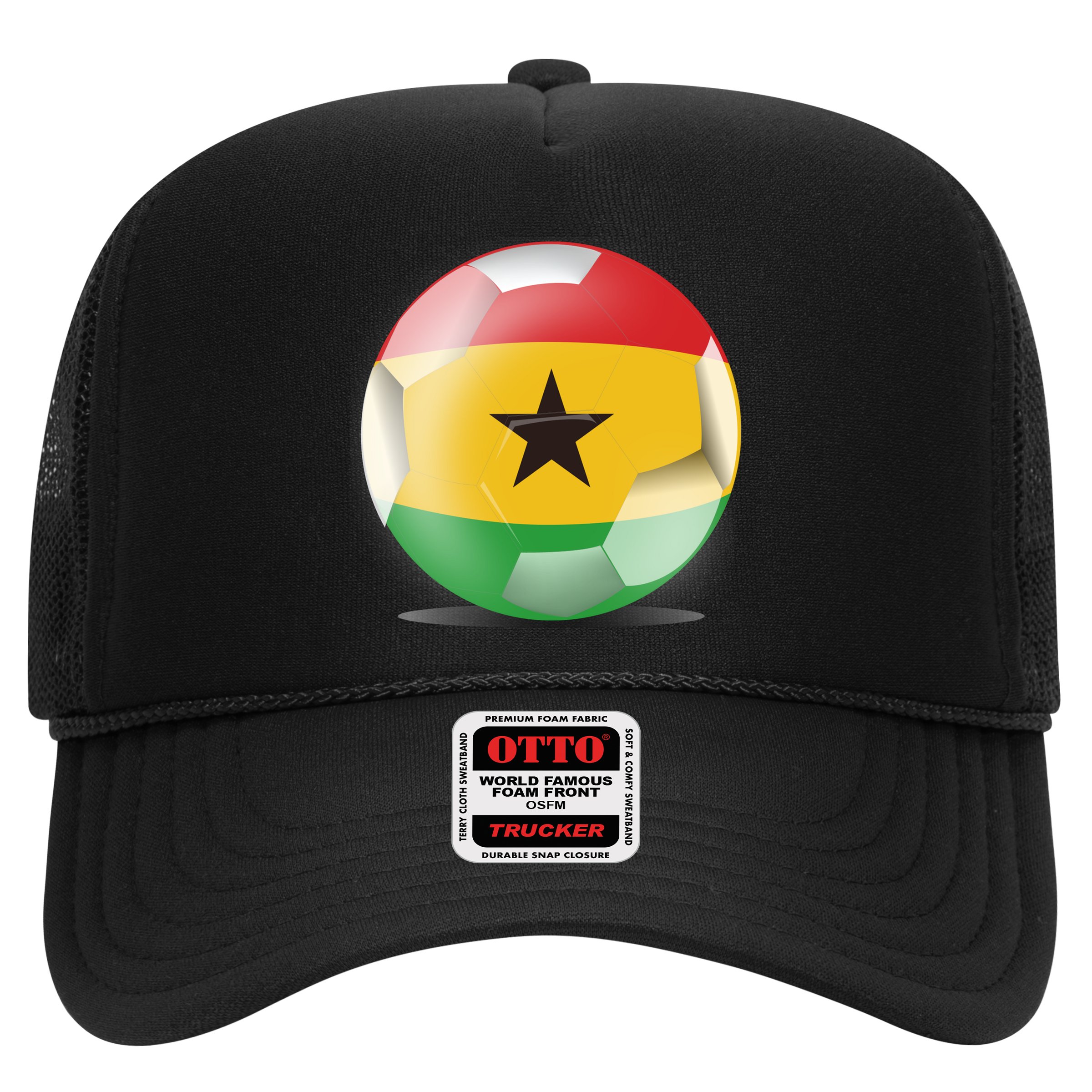 Soccer Ball Country Flag Ghana Hat