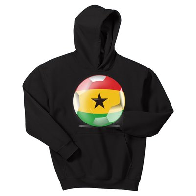 Soccer Ball Country Flag Ghana Kids Hoodie