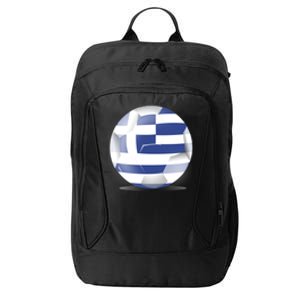 Soccer Ball Country Flag Greece City Backpack