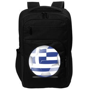 Soccer Ball Country Flag Greece Impact Tech Backpack