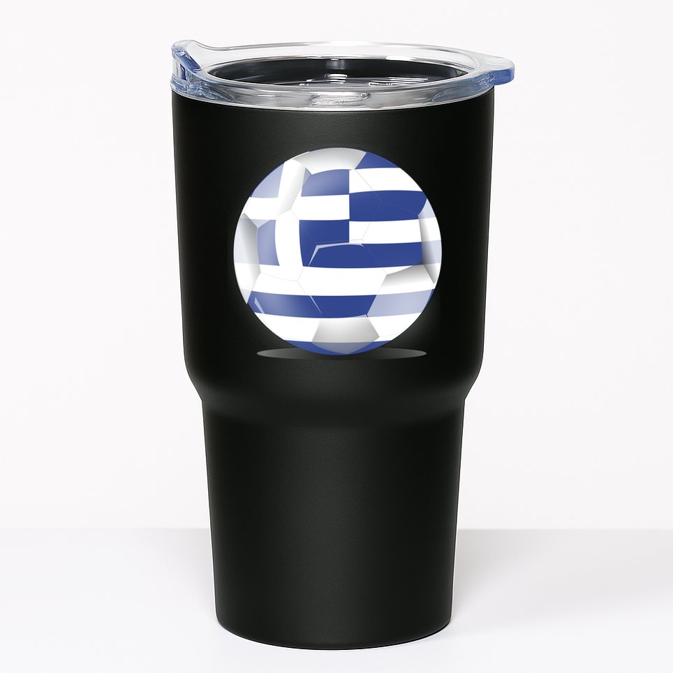 Soccer Ball Country Flag Greece Tumbler