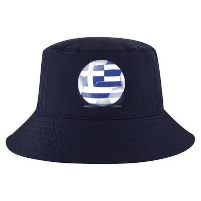 Soccer Ball Country Flag Greece Cool Comfort Performance Bucket Hat