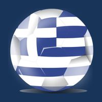 Soccer Ball Country Flag Greece 7 Panel Mesh Trucker Snapback Hat