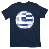 Soccer Ball Country Flag Greece T-Shirt