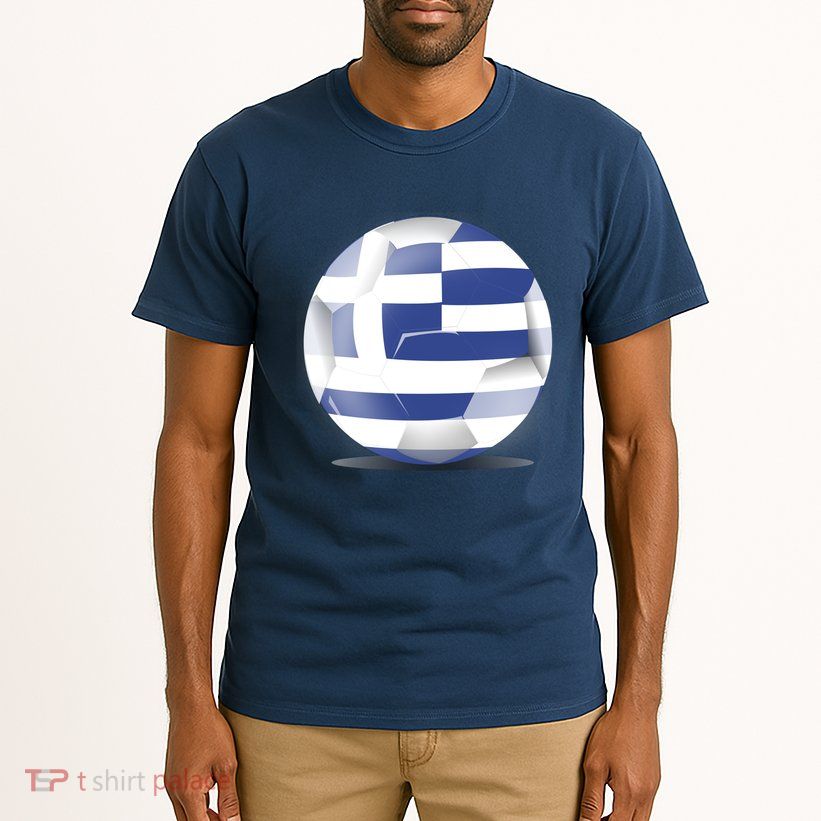 Soccer Ball Country Flag Greece Tall T-Shirt
