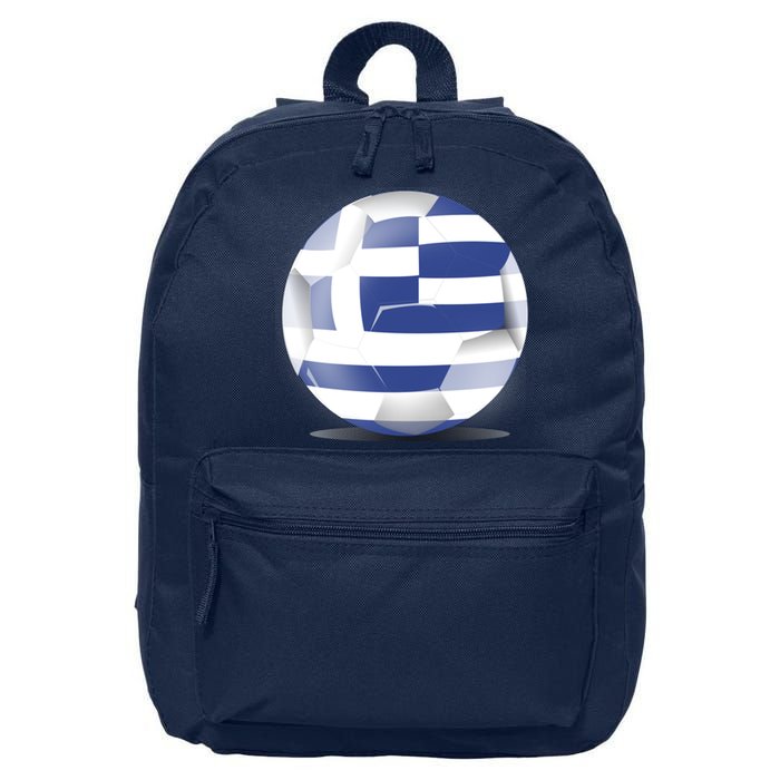 Soccer Ball Country Flag Greece 16 in Basic Backpack