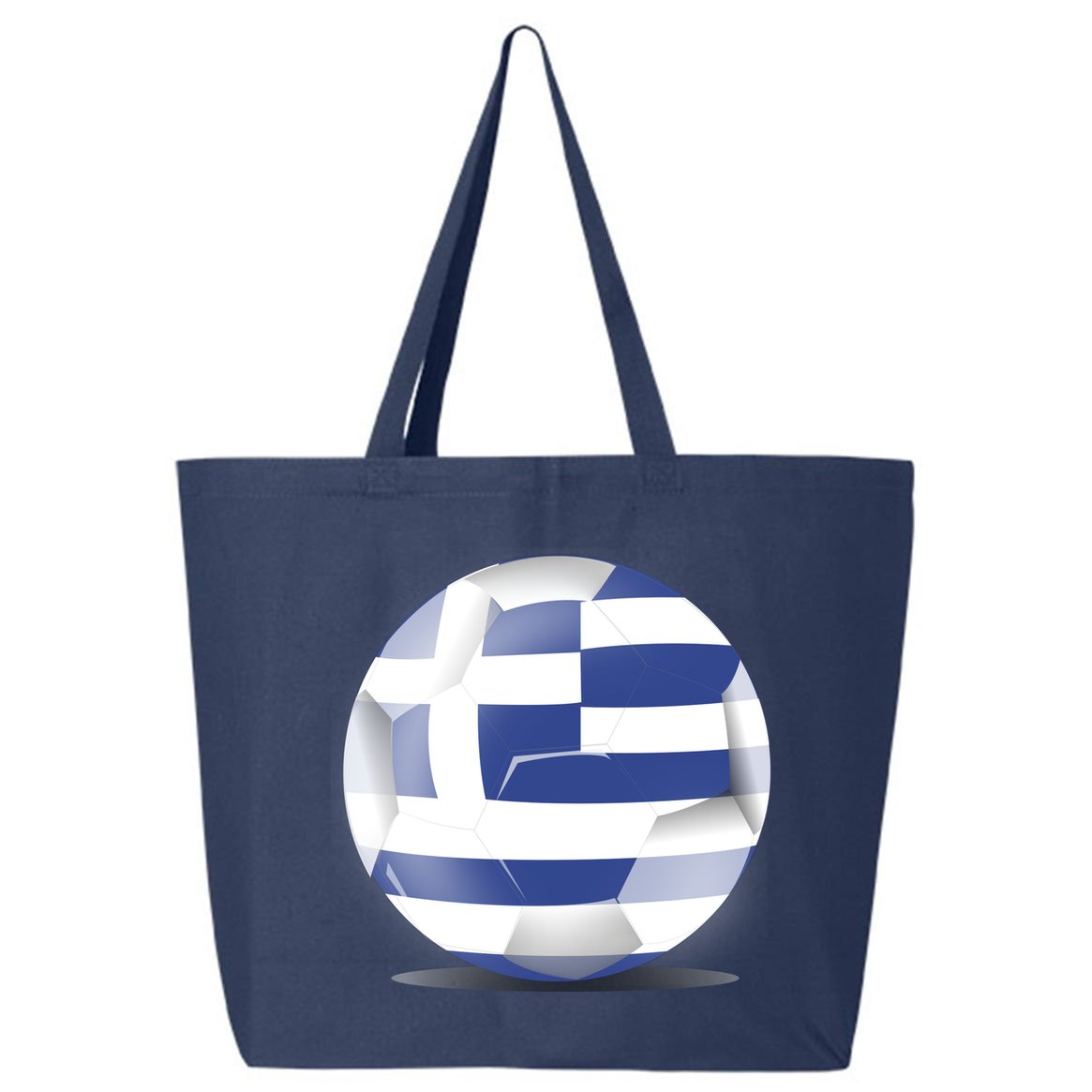 Soccer Ball Country Flag Greece 25L Jumbo Tote