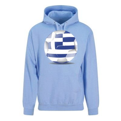 Soccer Ball Country Flag Greece Unisex Surf Hoodie