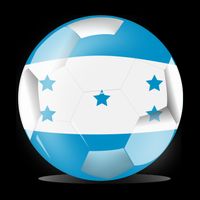 Soccer Ball Country Flag Honduras 16 in Basic Backpack