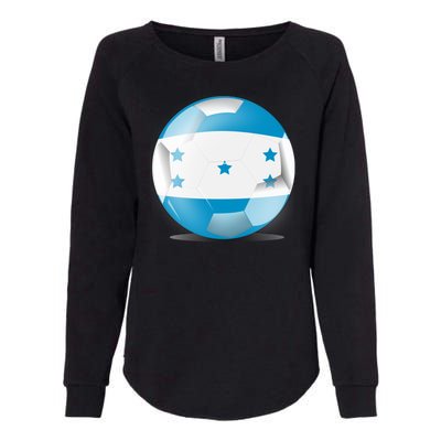 Soccer Ball Country Flag Honduras Womens California Wash Sweatshirt