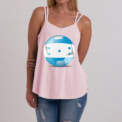 Soccer Ball Country Flag Honduras Women's Strappy Tank