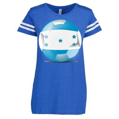 Soccer Ball Country Flag Honduras Enza Ladies Jersey Football T-Shirt