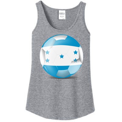 Soccer Ball Country Flag Honduras Ladies Essential Tank