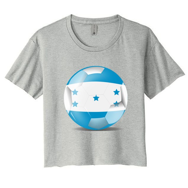 Soccer Ball Country Flag Honduras Crop Top