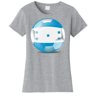 Soccer Ball Country Flag Honduras Women's T-Shirt