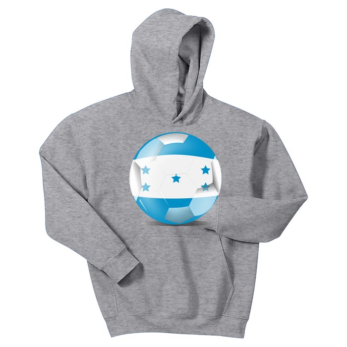 Soccer Ball Country Flag Honduras Kids Hoodie