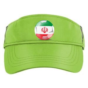 Soccer Ball Country Flag Iran Adult Drive Performance Visor