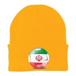 Soccer Ball Country Flag Iran Knit Cap Winter Beanie