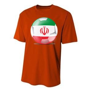 Soccer Ball Country Flag Iran Performance Sprint T-Shirt