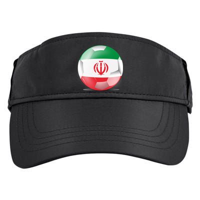 Soccer Ball Country Flag Iran Adult Drive Performance Visor