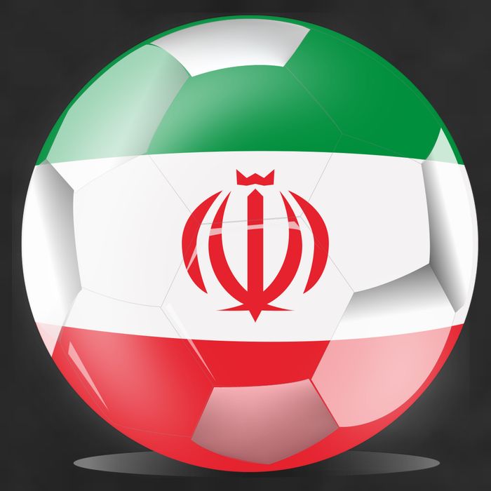Soccer Ball Country Flag Iran Adult Drive Performance Visor