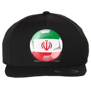 Soccer Ball Country Flag Iran Wool Snapback Cap