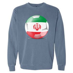 Soccer Ball Country Flag Iran Garment-Dyed Sweatshirt