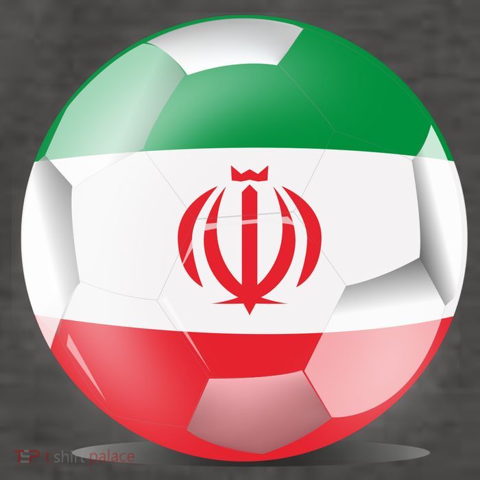 Soccer Ball Country Flag Iran Vector Backpack