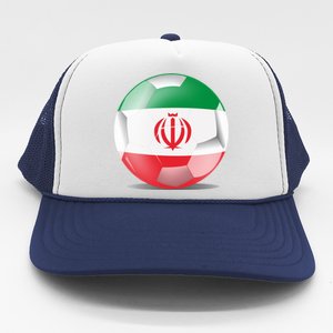 Soccer Ball Country Flag Iran Trucker Hat