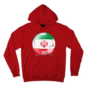 Soccer Ball Country Flag Iran Hoodie