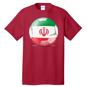 Soccer Ball Country Flag Iran Tall T-Shirt