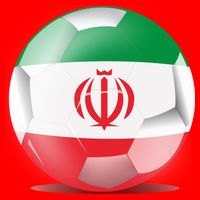 Soccer Ball Country Flag Iran Flatbill Hat