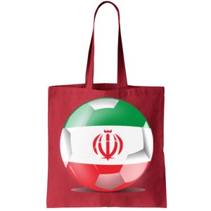 Soccer Ball Country Flag Iran Tote Bag