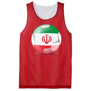 Soccer Ball Country Flag Iran Mesh Reversible Basketball Jersey Tank