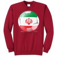 Soccer Ball Country Flag Iran Tall Sweatshirt