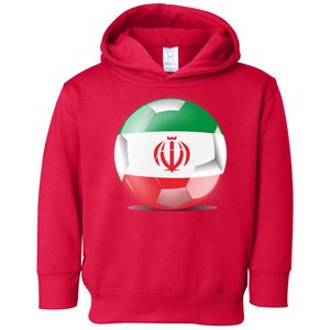 Soccer Ball Country Flag Iran Toddler Hoodie