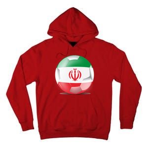 Soccer Ball Country Flag Iran Tall Hoodie