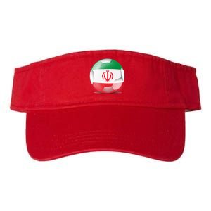 Soccer Ball Country Flag Iran Valucap Bio-Washed Visor