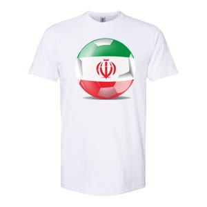 Soccer Ball Country Flag Iran Softstyle CVC T-Shirt